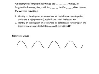 Transverse and longitudinal waves
