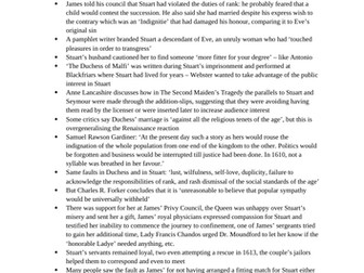 Arbella Stuart and The Duchess of Malfi