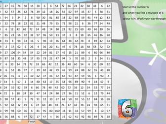 6 times table maze