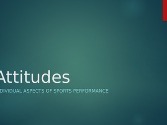 Attitudes A2 Physical Education