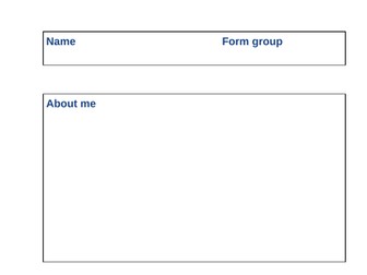 Recovery Curriculum booklet for tutor time/pastoral