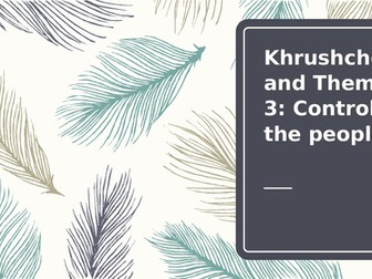 Control, Censorship and Dissidence under Khrushchev