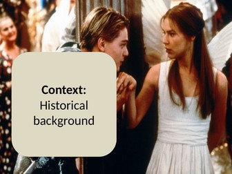 comprehensive context to Romeo and Juliet