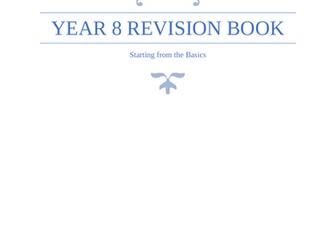 Year 8 Maths Revision Booklet