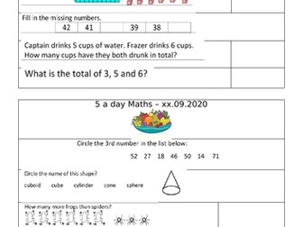 5 a day Maths Year 2