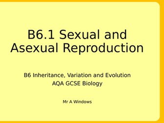 B6 Inheritance, Variation and Evolution - AQA GCSE Biology (9-1)