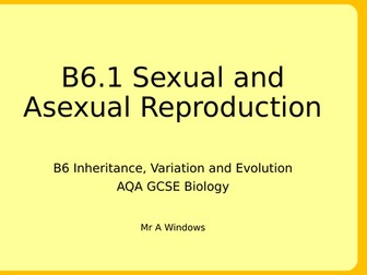B6 Inheritance, Variation and Evolution - AQA GCSE Combined Science (9-1)