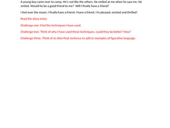 Holes six week planning