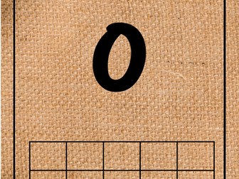 Hessian Numberline 0-10