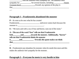 Frankenstein Play Complete Unit