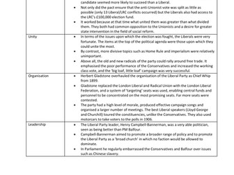 Revision - Liberal landslide 1906