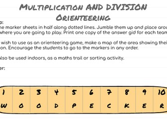 Active maths: Multiplication and Division