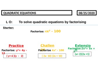 Quadratic  Equation