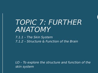 IB SEHS - Topic 7 - Further Anatomy (HL)
