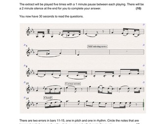 NEW BEETHOVEN EDUQAS A LEVEL MUSIC DICTATION EXAM QUESTION