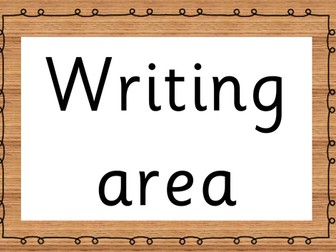 Area Signs