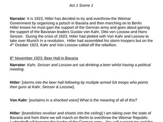 The Munich Putsch - the mini-play!