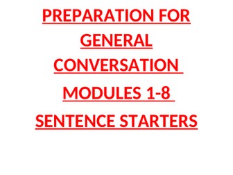 Studio AQA GCSE French Preparation Booklet for General Conversation