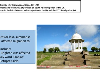 Indian + Pakistani migration to Britain