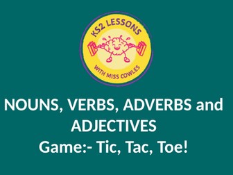 Nouns, verbs, adverbs and adjectives GAME!!!