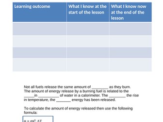 BTEC Applied Science L3 Unit 3 Comparing the combustion of fuels