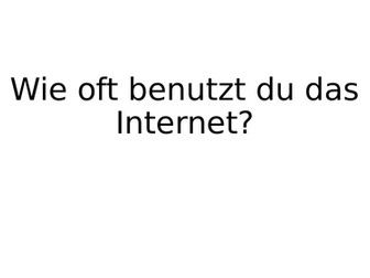 German GCSE oral/speaking exam questions roulette