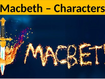 Low ability - Macbeth character lesson
