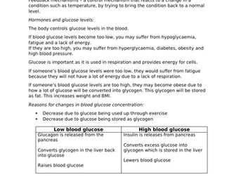 EDEXCEL BIOLOGY 9-1 GCSE (Separate) Topic 7 Coordination YP