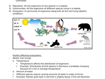 EDEXCEL BIOLOGY 9-1 GCSE (Separate)Topic 9 Ecosystems and Material Cycles YP