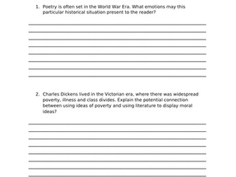 Why is Context Important? Worksheet