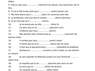 A Level French grammar: Le subjonctif (the subjunctive)