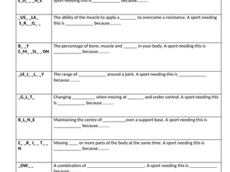 Components of fitness