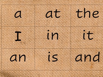 Hessian background tricky words
