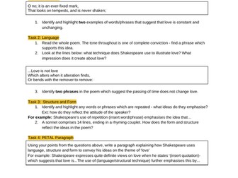 Edexcel IGCSE Literature Poetry Booklet