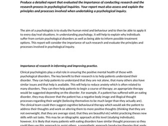 BTEC Applied Psychology Unit 2 LAA,B, C and D student guides