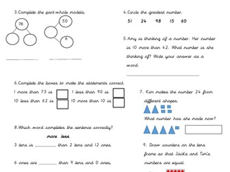 Reading and Writing Numbers as Words