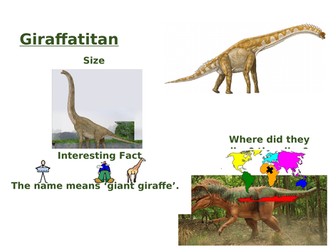 Dinosaur Fact Cards