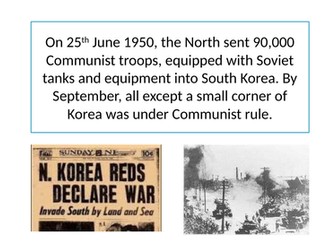 What caused the Americans to get involved in the Korean War?