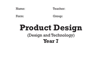 Design & Technology Booklets - Year 7 & 8 (2021/2022) - Booklets Only