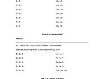 Numbers - basics for 11+