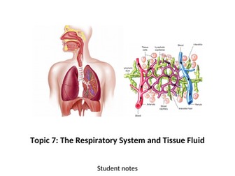 The Respiratory System and Tissue Fluid for Applied Human Biology BTEC Level 3