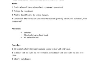 Experiment: Diffusion