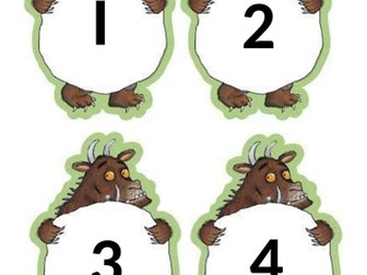 Gruffalo numbers 1-12