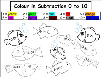 Colour in Addition and Subtraction to 5 and 10