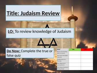 Judaism Revision