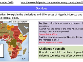 African Colonisation Lesson KS3