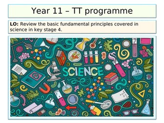 Tutor time science programme