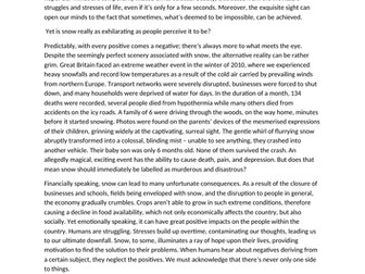 GCSE English language paper 2 grade 9 example essay