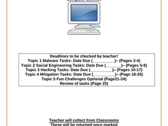 Computer Science independent Booklet - Cyber Security Issues