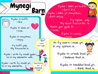 Poster Mynegi Barn - Opinion sentences